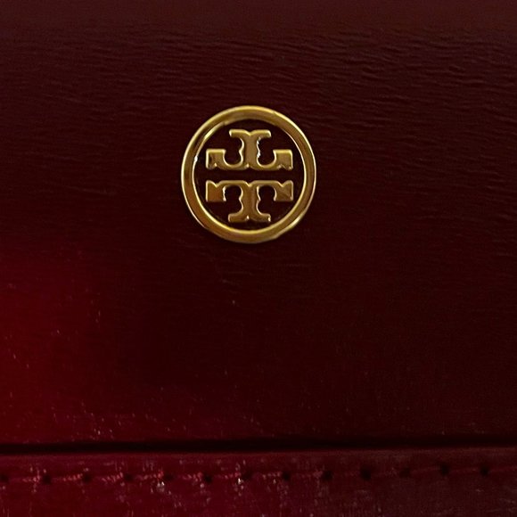 Red/Maroon large Tory Burch Tote, NWOT - Picture 3 of 7